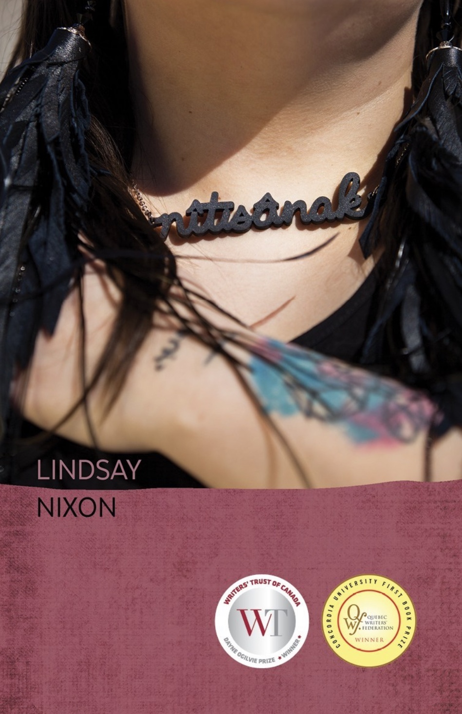 The cover for Lindsay Nixon's nitsanak, a memoir.