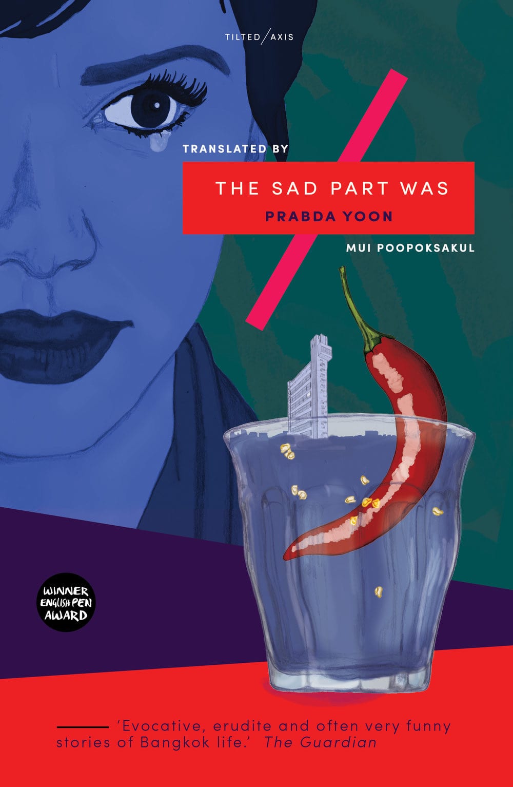 The cover for the book THE SAD PART WAS, by Indonesian author Prabda Yoon