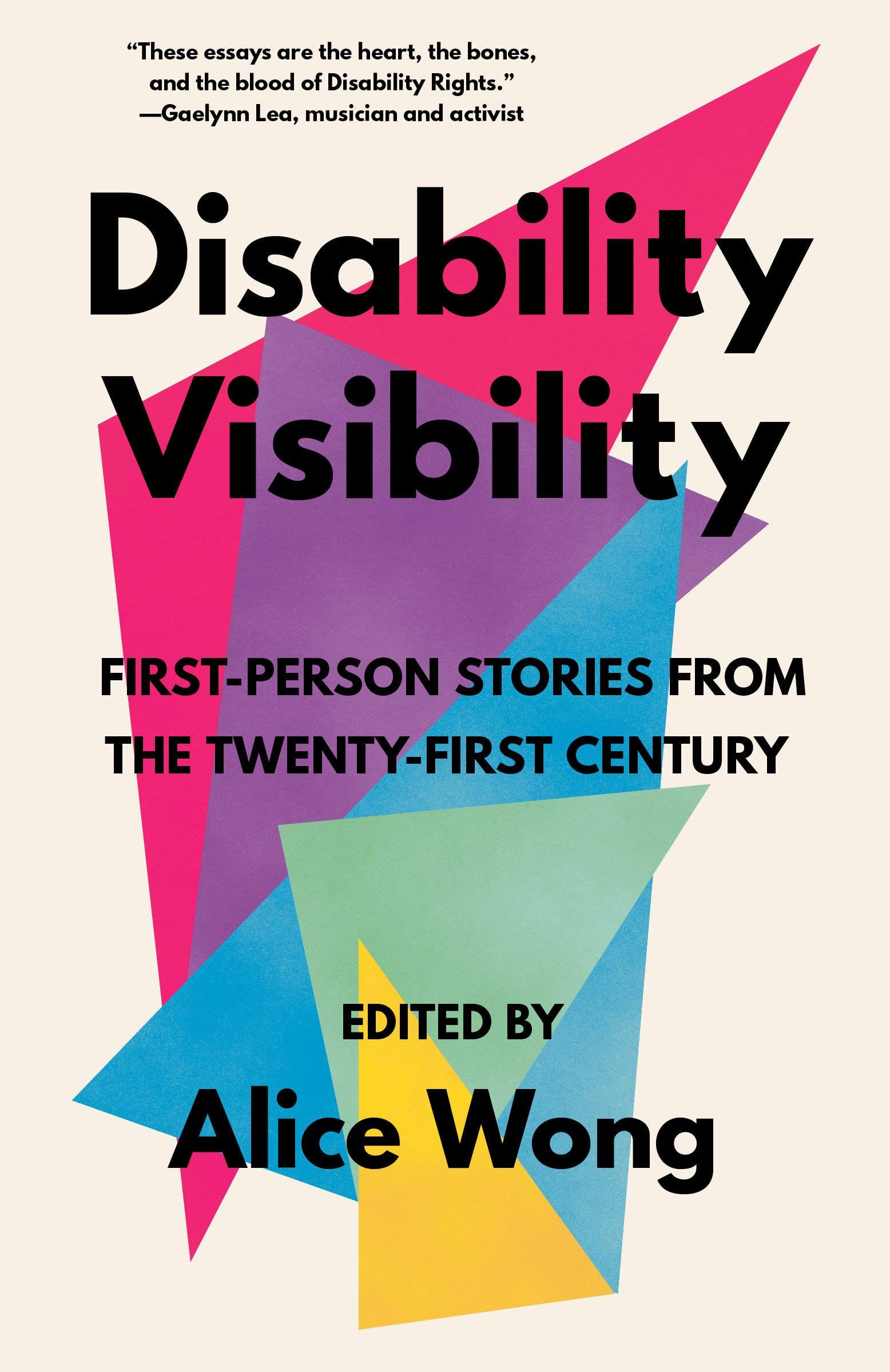 The book cover for the anthology Disability Visibility