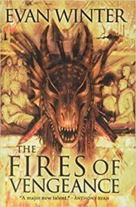 The cover for Evan Winter's novel THE FIRES OF VENGEANCE