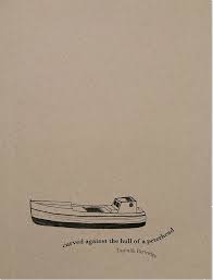 Cover image for CURVED AGAINST THE HULL OF A PETERHEAD, a collection of poetry by Taqralik Patridge, showing an illustrated boat at the bottom of the page.